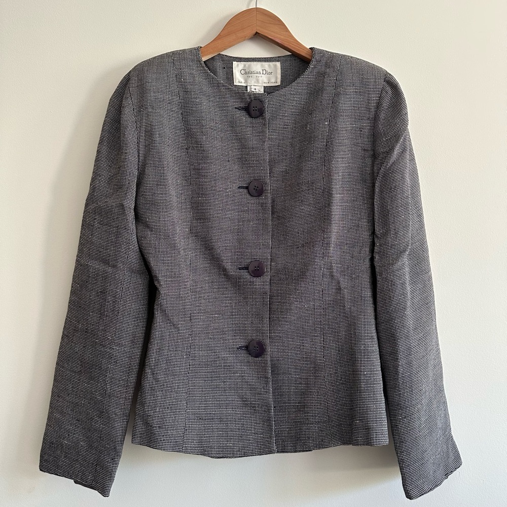 Vintage Christian Dior Blazer / Size 4 / Designer Vintage
